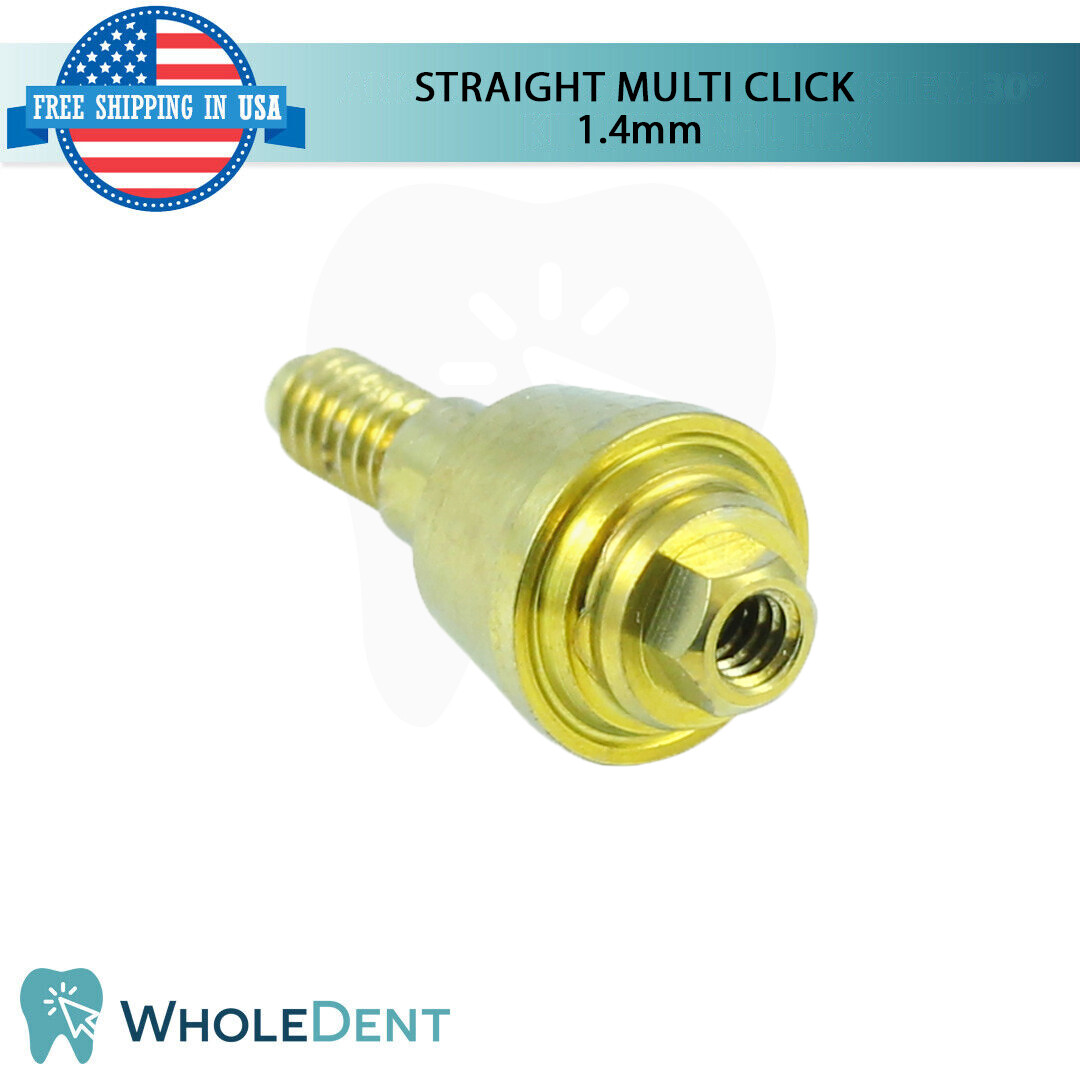 1x Straight Multi Unit 1.4mm Abutment Attachment Kit Internal Hex 2.42mm