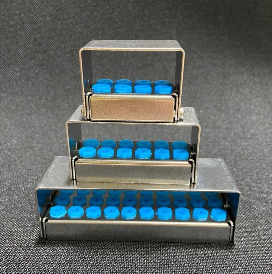 Dental Implant Drills Organizer Holder Sterilization Case Bur Block 8/12/30 Hole