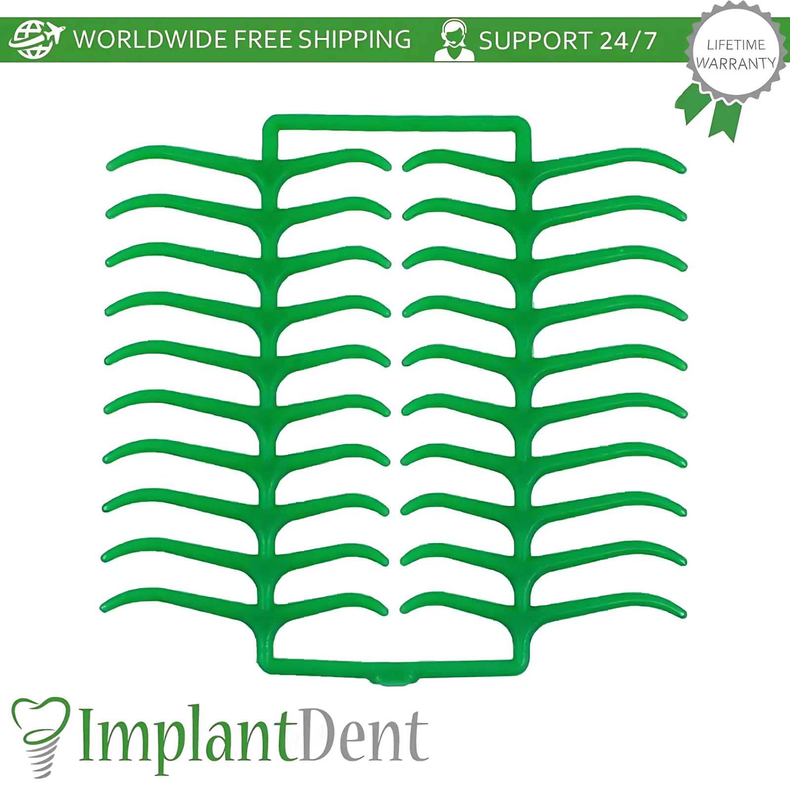 200pcs Dental Green Wax MoIar Clasps Direct Retainers for Partial Dentures