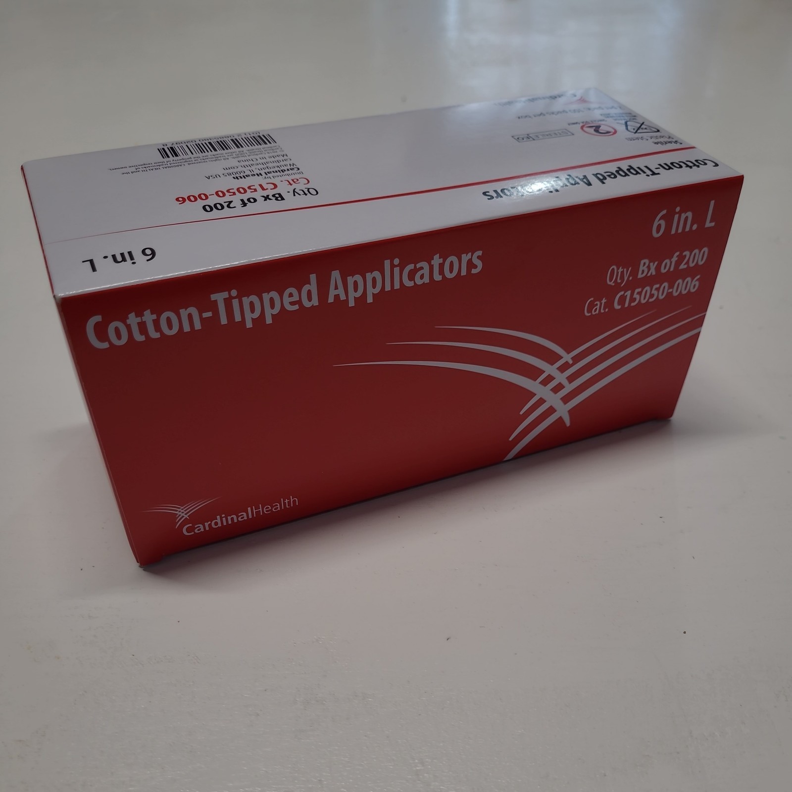 Cardinal Cotton Tipped Applicator Shaft Single End Tip Cotton Tip Shaft, 100 pk