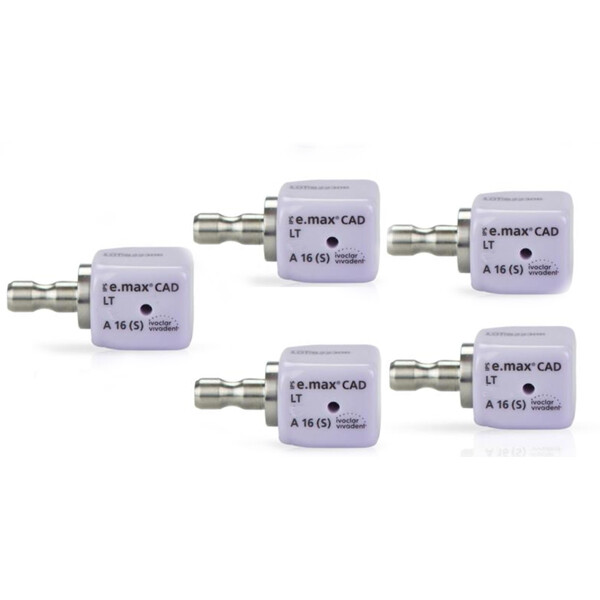 IPS e.max CAD CEREC Ivoclar LT Block BL2 A16(S) 5/Pk