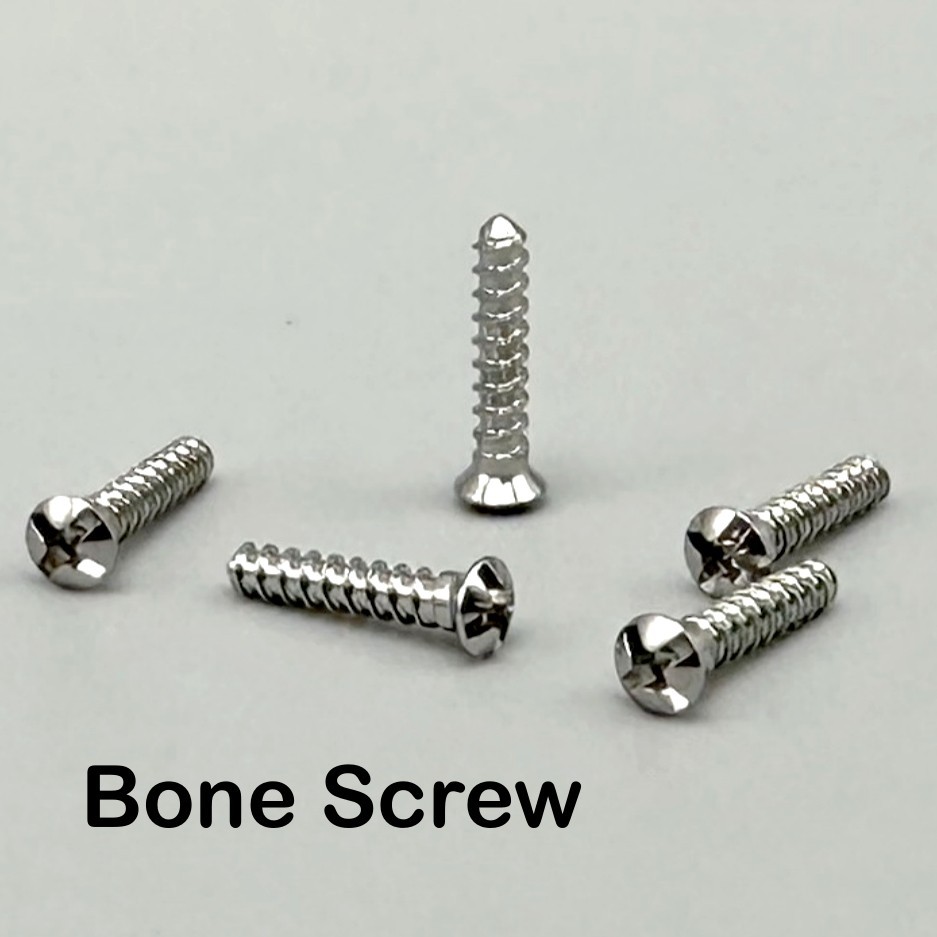 Dental GBR Thread Screw Membrane Silver Screw 1.5×4/1.5×8/1.5×10 Size