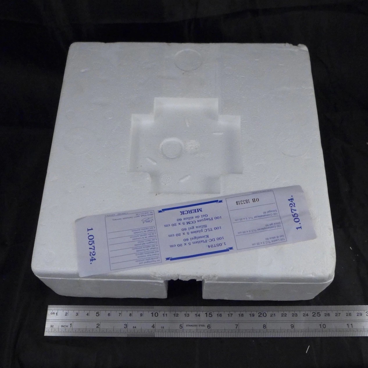 EM (E MERCK) Glass TLC Plates Silica Gel 60, 5x20cm #105724