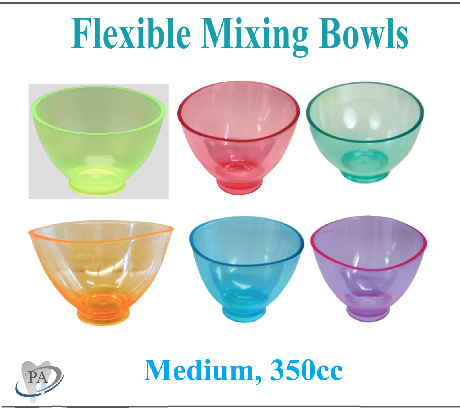Dental Lab Flexible Impression Mixing Bowl Alginate Bowl – Medium or Large