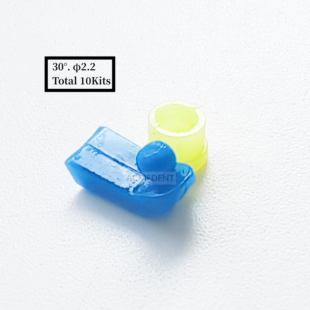 Dental Extracoronal Castable Ball Micro Attachment Cap Bar 30° Patrix ∅2.2 10Kit