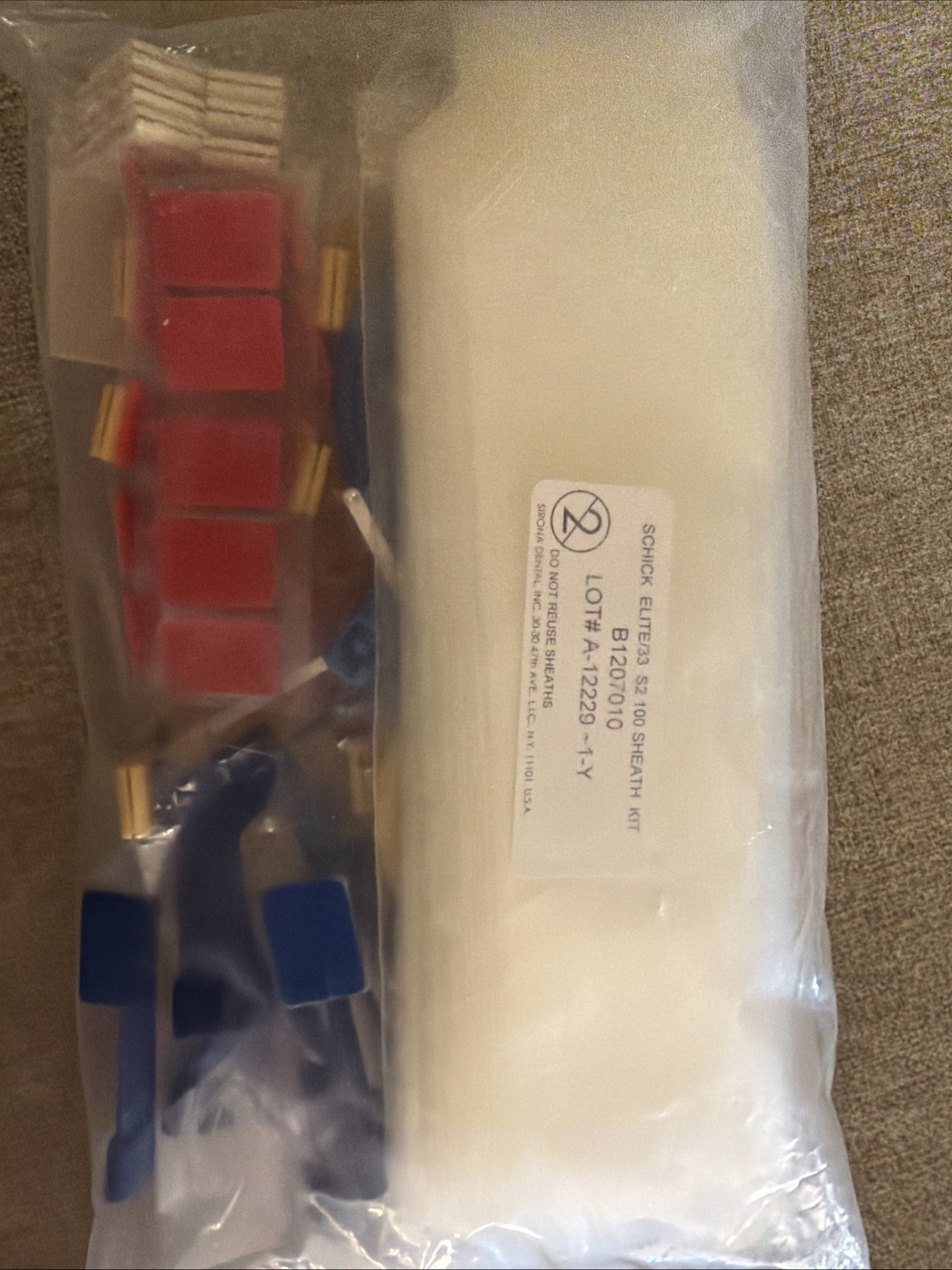 Schick/Sirona Elite/33/Sensor Aimright Holder Kit-100 Sheaths,Size 2