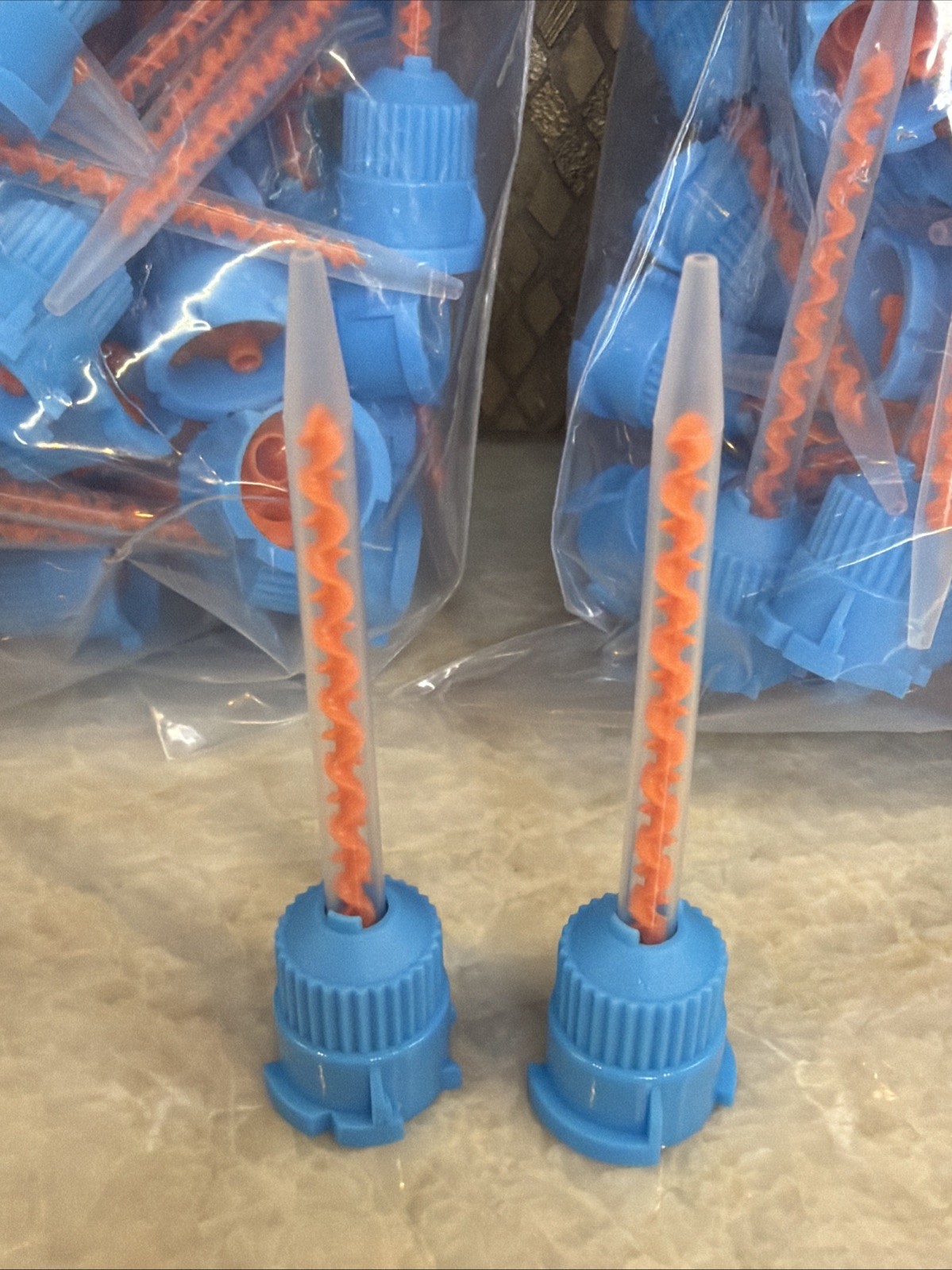 200 pcs Crown & Bridge 10:1/ 4:1 Ratio Blue and Orange Mixing Tips