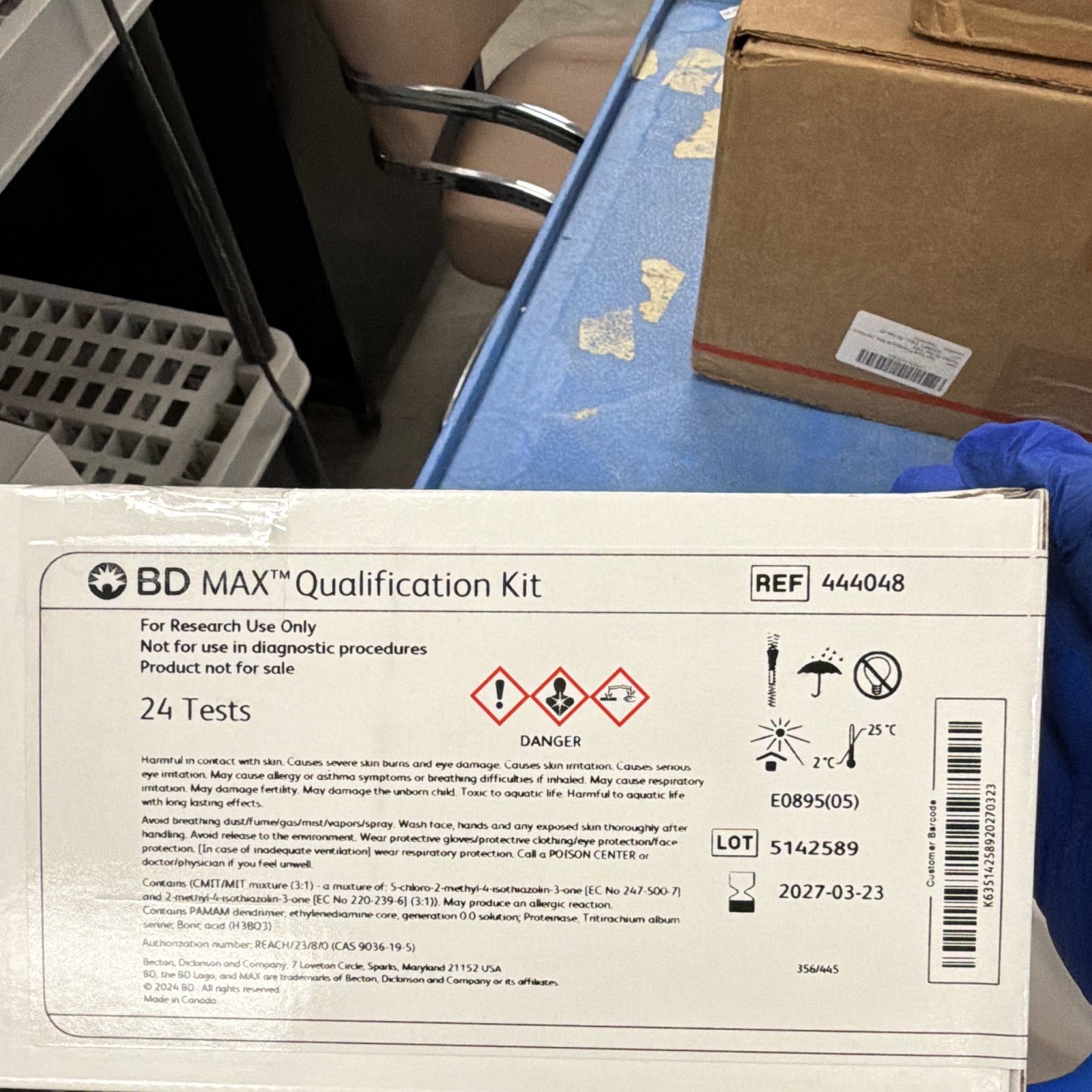 BD BD MAX Qualification Kit REF 444048 24 Tests Medical Laboratory