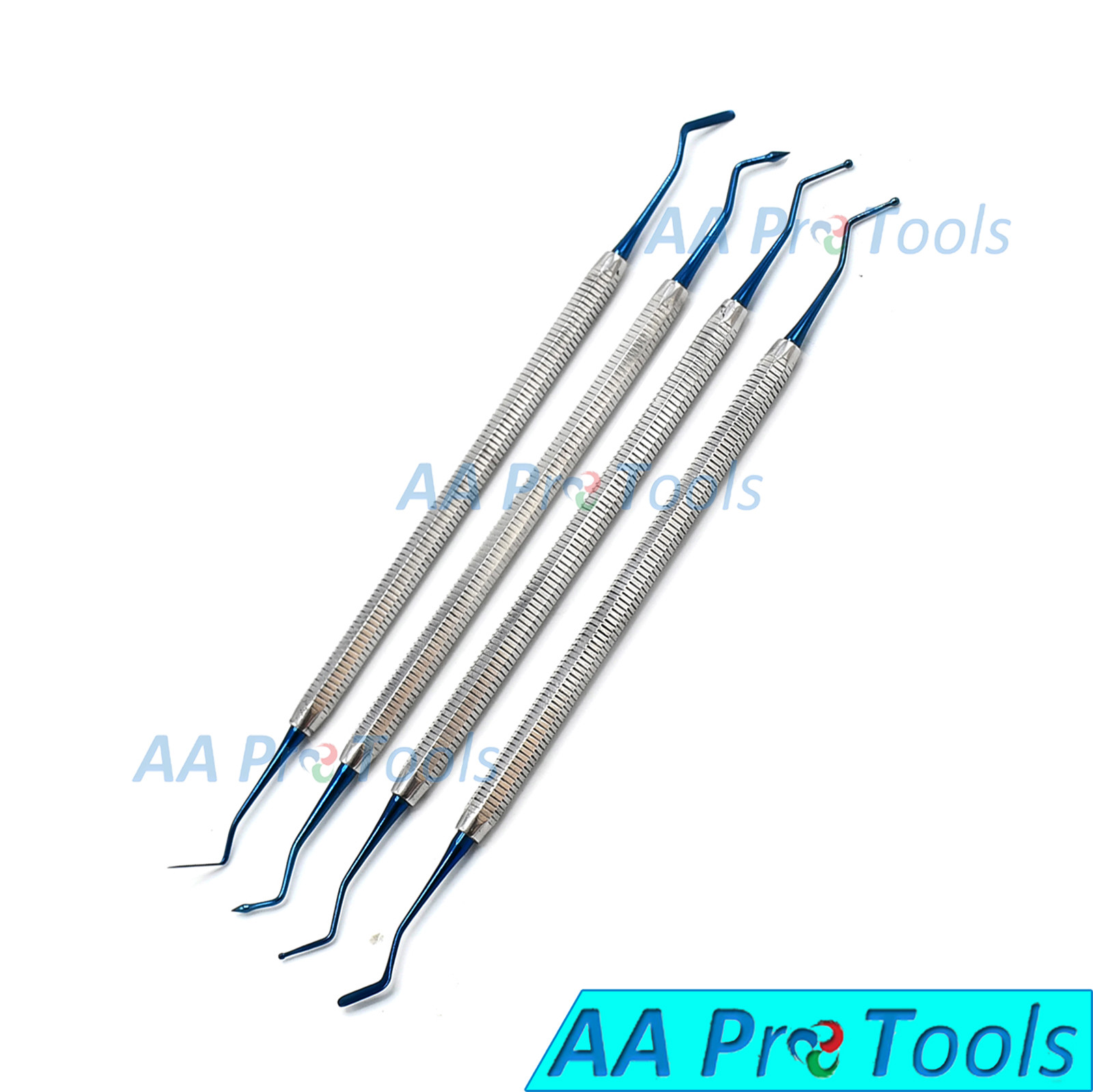 4 Dentist Restorative Composite Filling Instruments Titanium Coated DN-2143