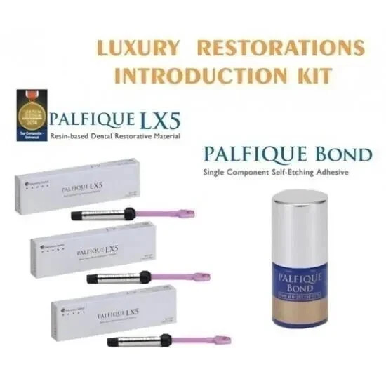 Tokuyama Dental Palfique LX5 Composite Restorative Kit of 3 Syringes + 1 Bond