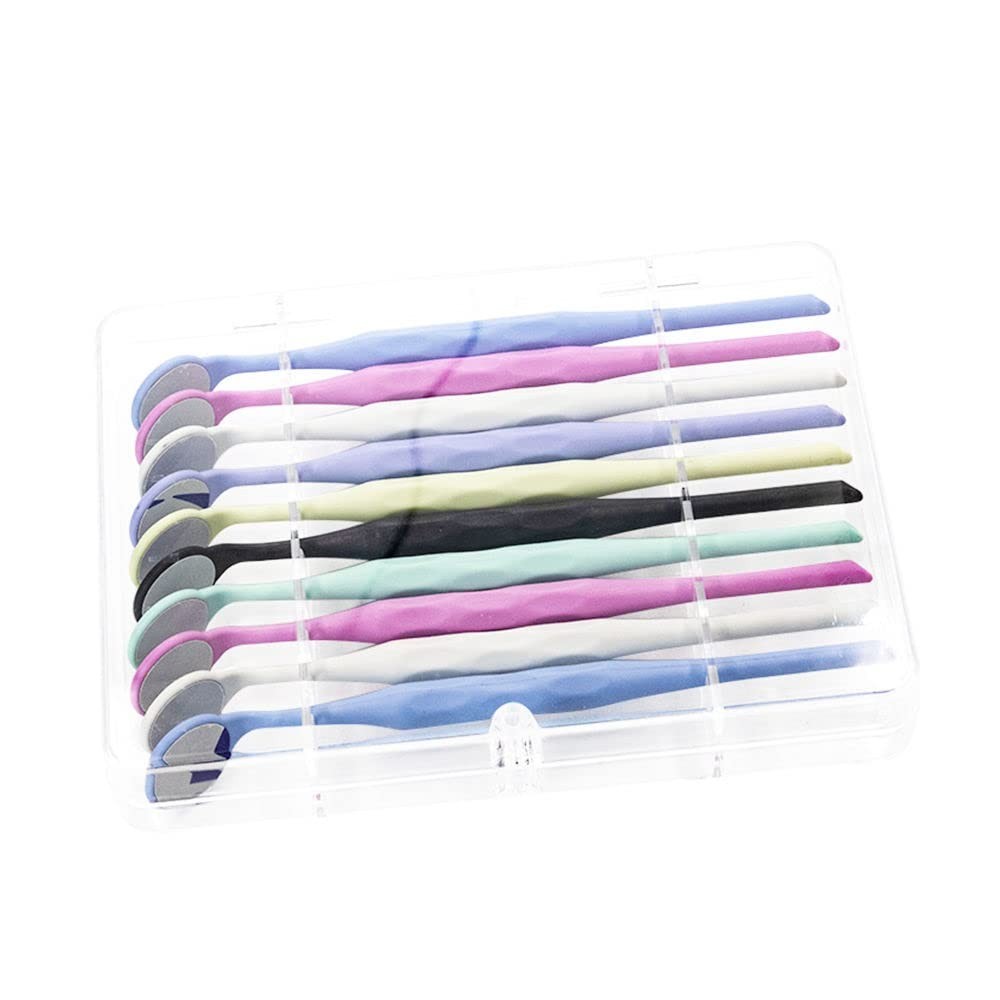 HAHNENKRATT DENTAL RELAX FS Rhodium Mouth Mirrors REF 7110-size 5 10 ASSORTMENT