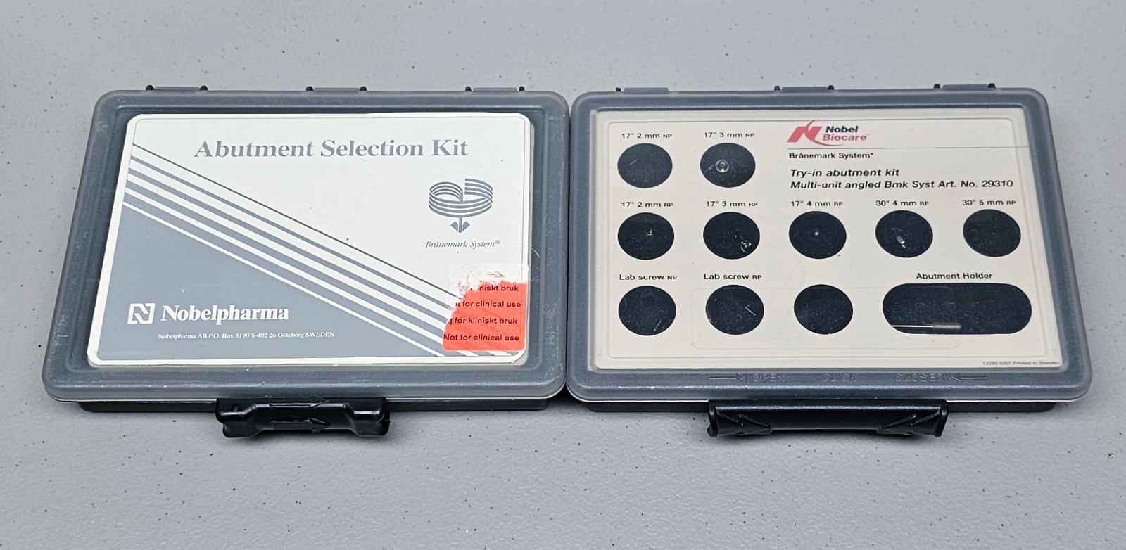 Nobel Biocare Try-In Abutment and Abutment Select Kits, Check All Pictures