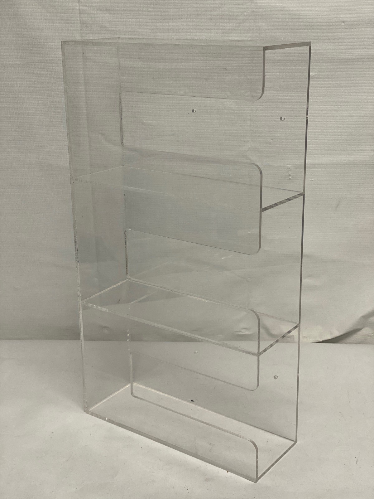 Lab Medical Acrylic 3-Compartment Holder Organizer Rack for Gloves Wipes Kleenex