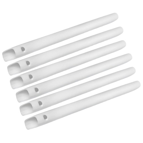 High Volume HVE Tip, Vented Small Hole White Color 6″, 148x11mm 100 /bag