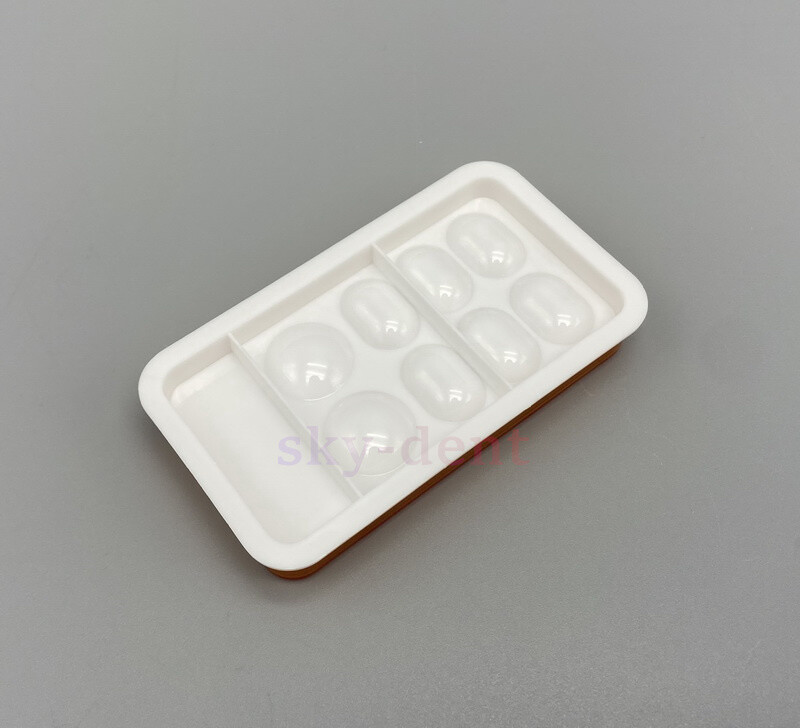 4/8 Holes Dental Veneer Storage Box Teeth Patch Shading Light Case Retainer Mola
