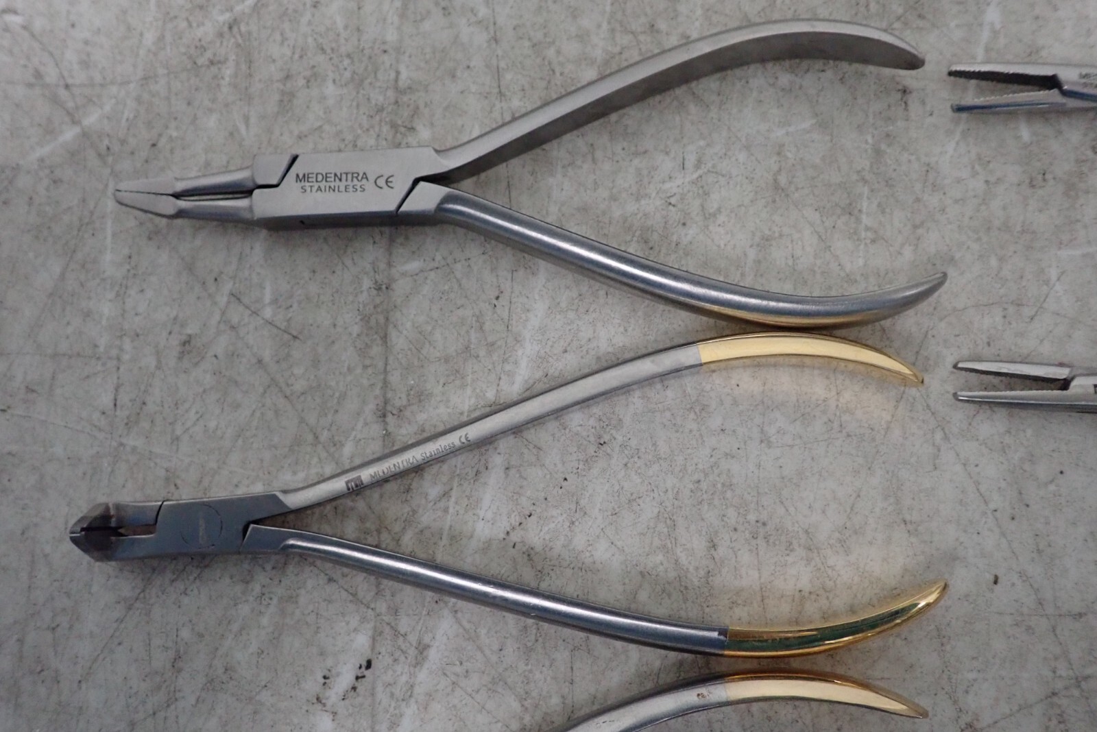 Lot of 8 Medentra Dental Instruments Pliers