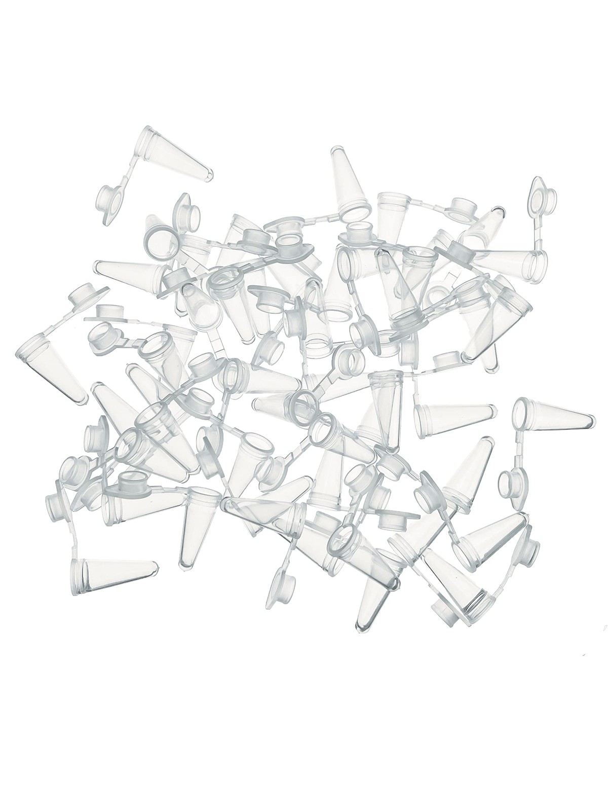 1000 PCS 0.1 ml Microcentrifuge Tube with Flat Cap PCR Reaction Laboratory