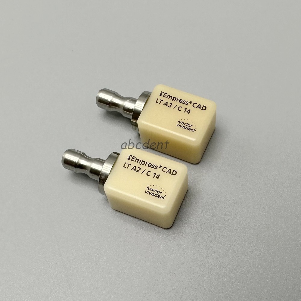 C14 Emax Dental LT A2/C14 Glass Ceramic Lithium Dislicate CAD Cerec Blocks 5Pcs