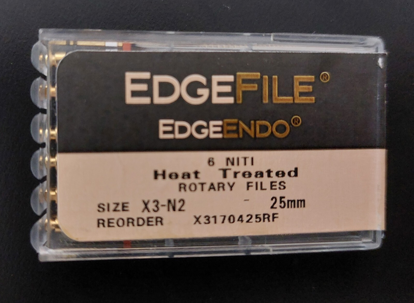 EdgeEndo, EdgeFiles, EdgeTaper Encore, Platinum,  21, 25, 29 mm, Taper 04, 06