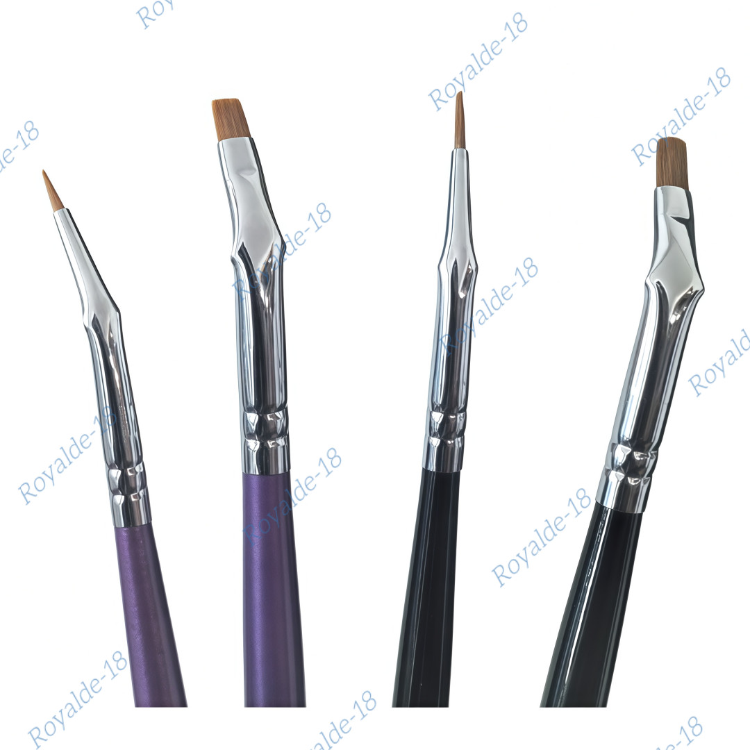 Dental Curved Brush Pens Skyist Nylon Hair Denture Dentine Ceramco Metal Powder