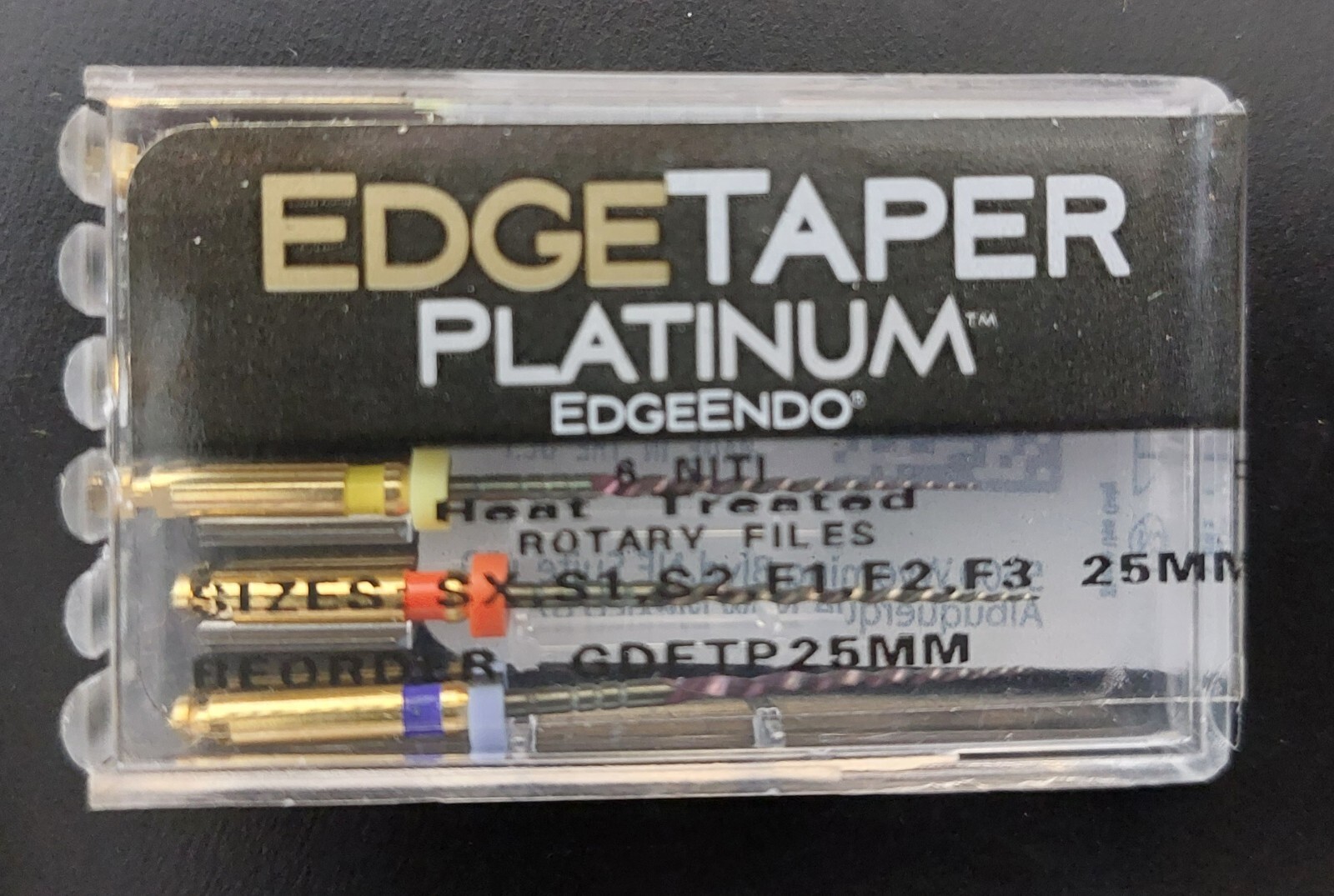 EdgeEndo, EdgeFiles, EdgeTaper Encore, Platinum,  21, 25, 29 mm, Taper 04, 06