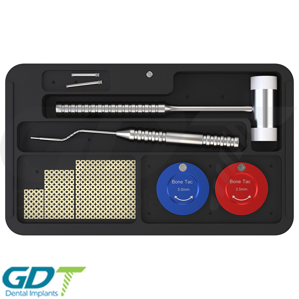 Guided Bon Regeneration Membrane Mesh Kit GBR Dental Tool Applicator Tac Screws