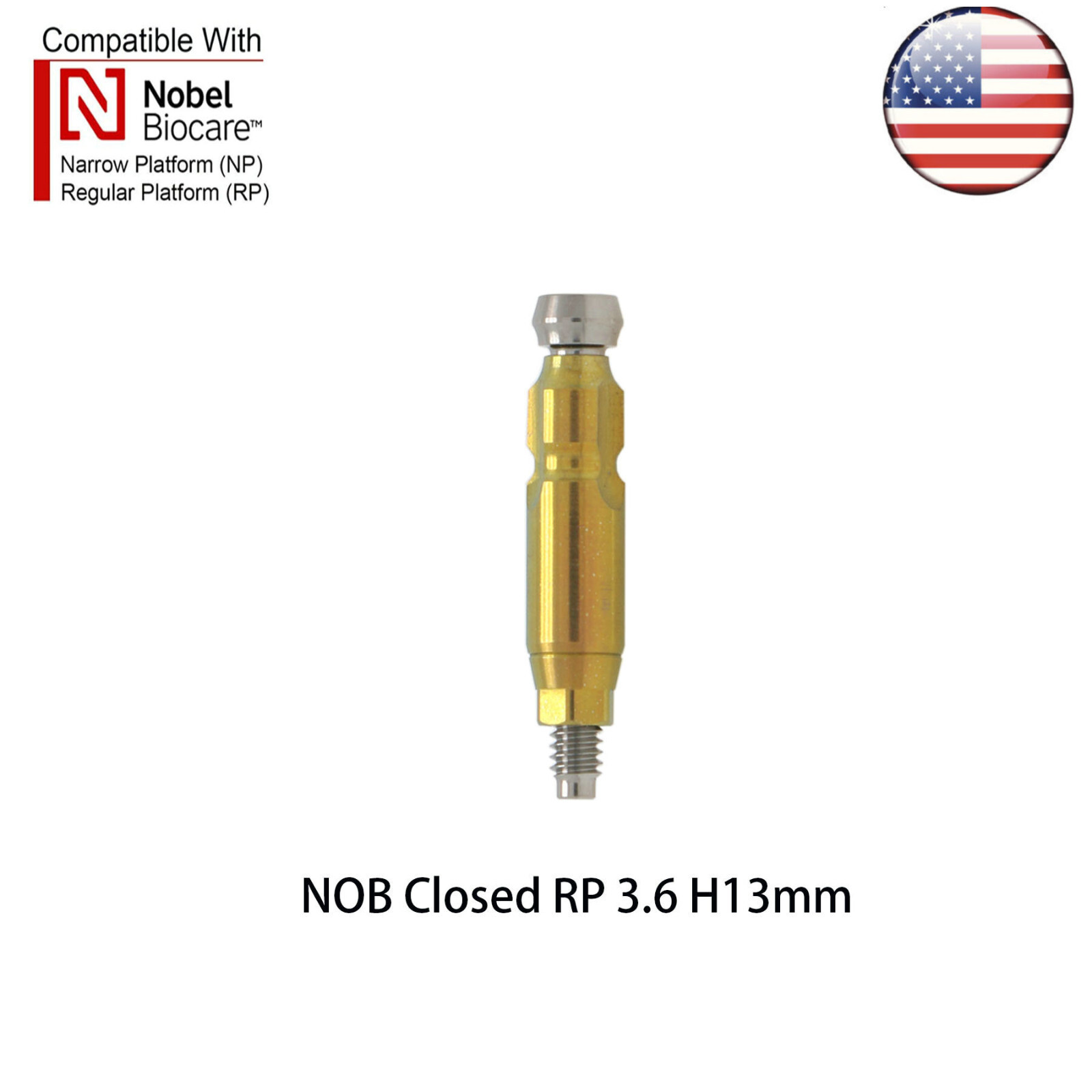 Dental Impression Closed Tray Impression Coping fits Nobel NP/RP Active