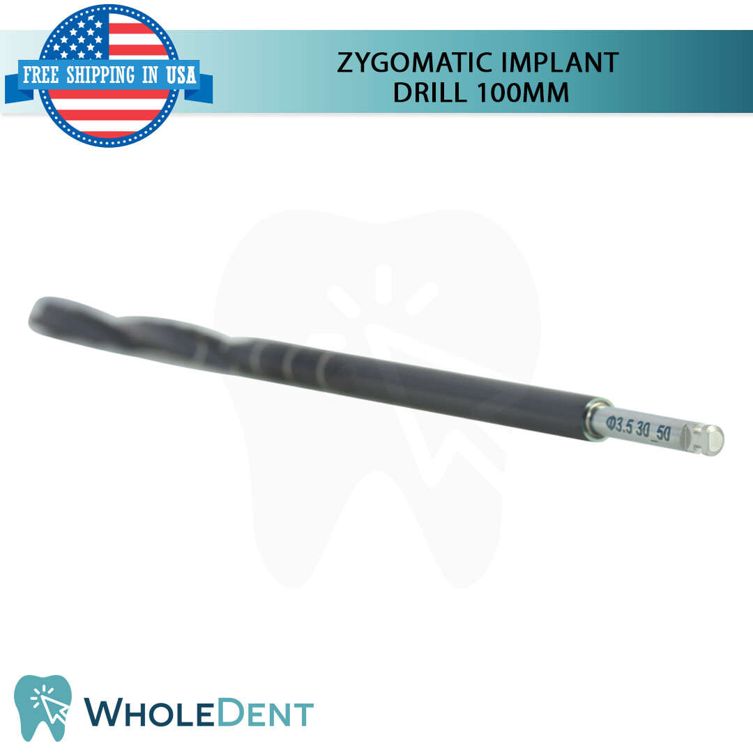 1x Zygomatic Drill Ø2.9mm 54.0mm/81.0 L (Diamond-Like Carbon) coating