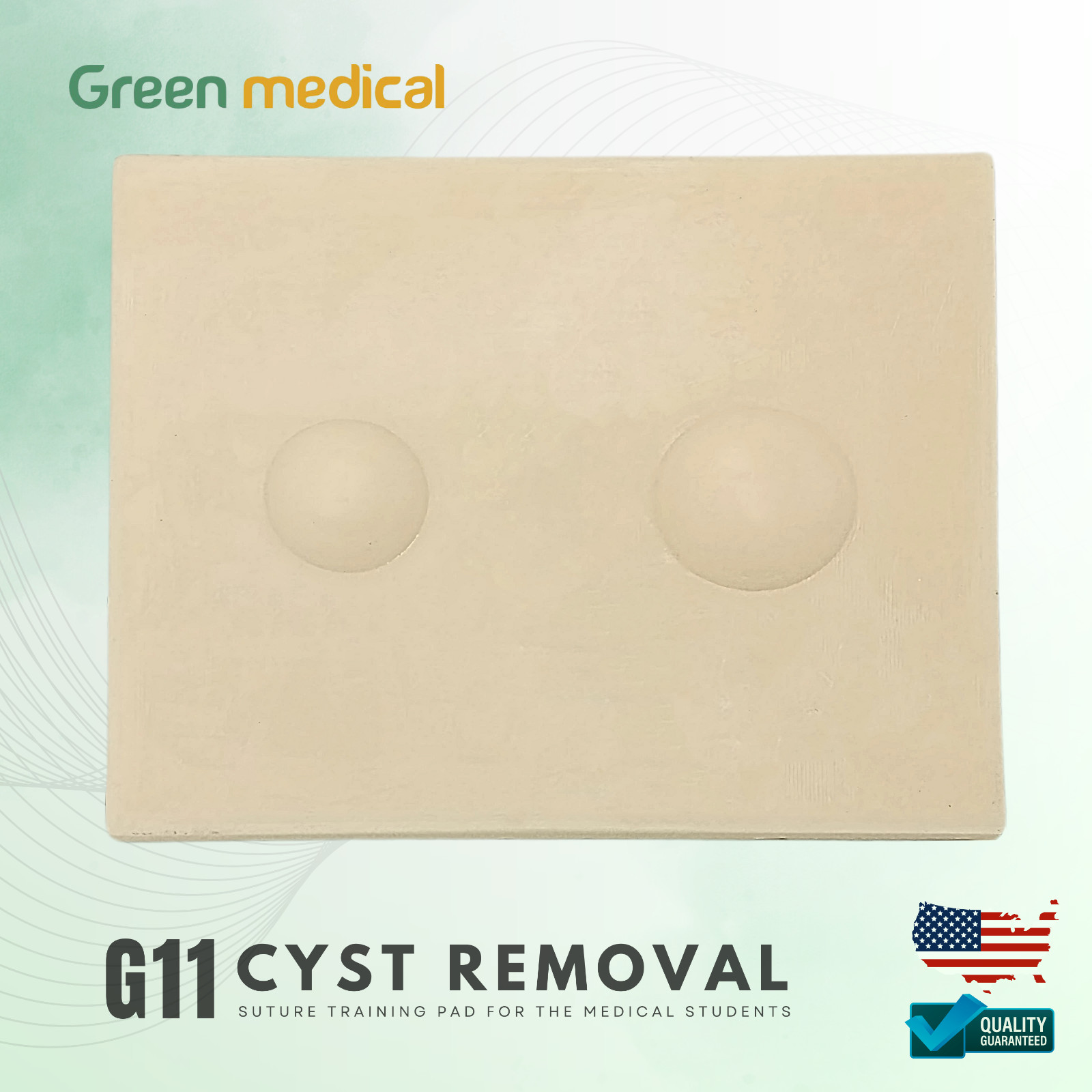 CYST REMOVAL Suture training pad G11 for the medical students