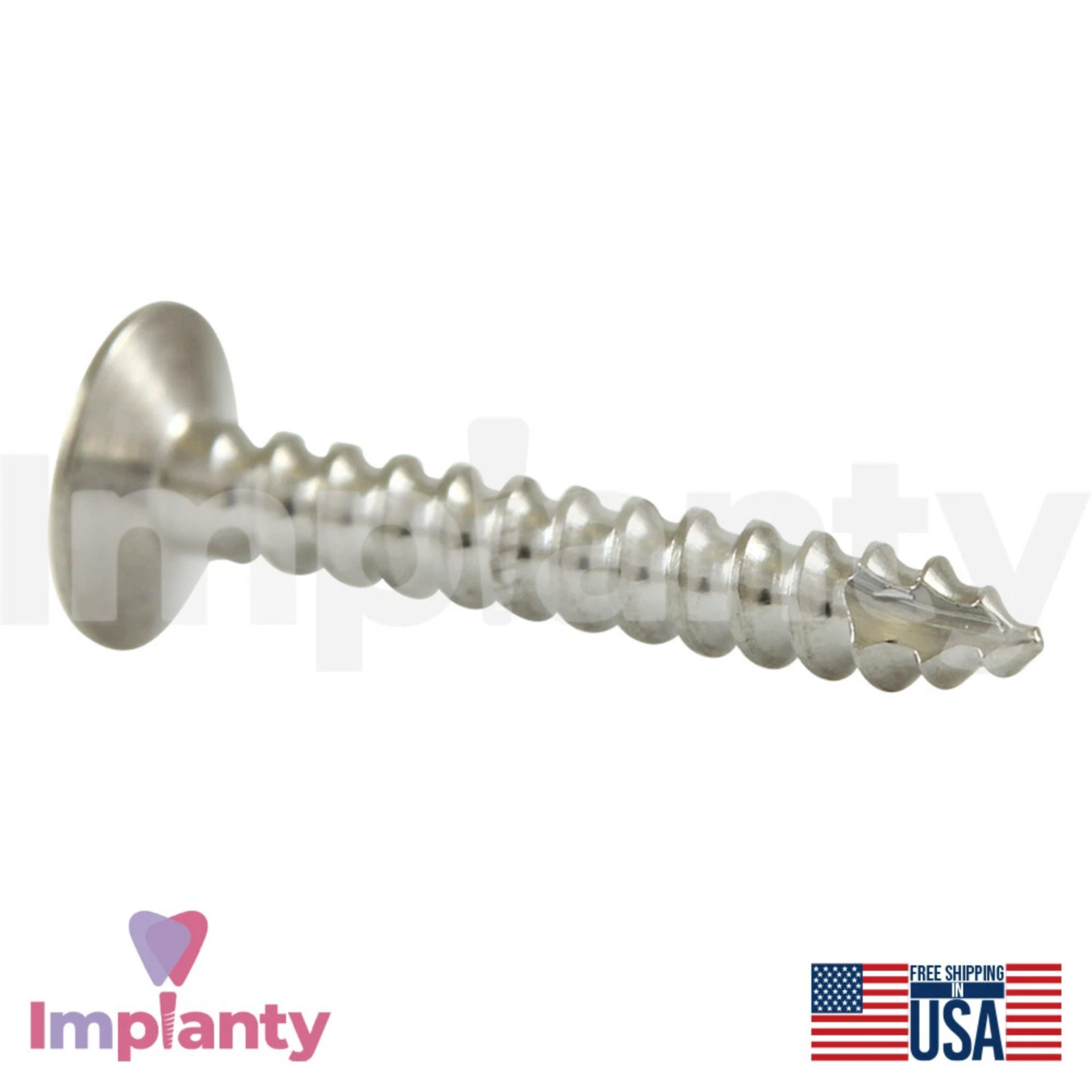 GDT GBR Tenting Dental Screw Titanium Full Threaded Wide Head Self-Drilling