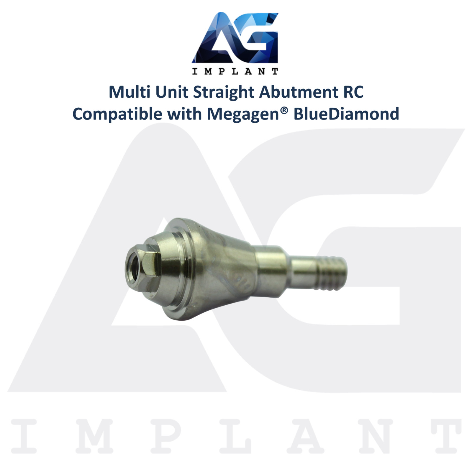 10 Straight Multi Unit Prosthetic RC Compatible with Megagen® BlueDiamond