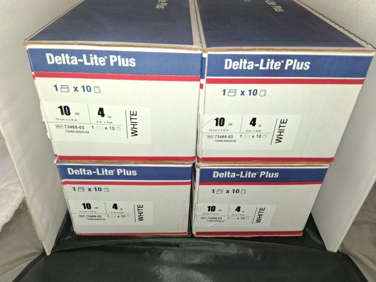 Delta-Lite Plus 10 rolls of 4″ x 4yd White Casting Tape Expires 2027 Per Box