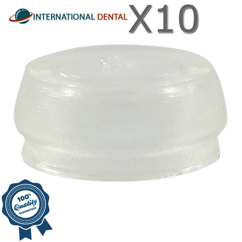 10 Standard Clear Silicone Caps EKoator Overdenture Attachment Dental Fixture