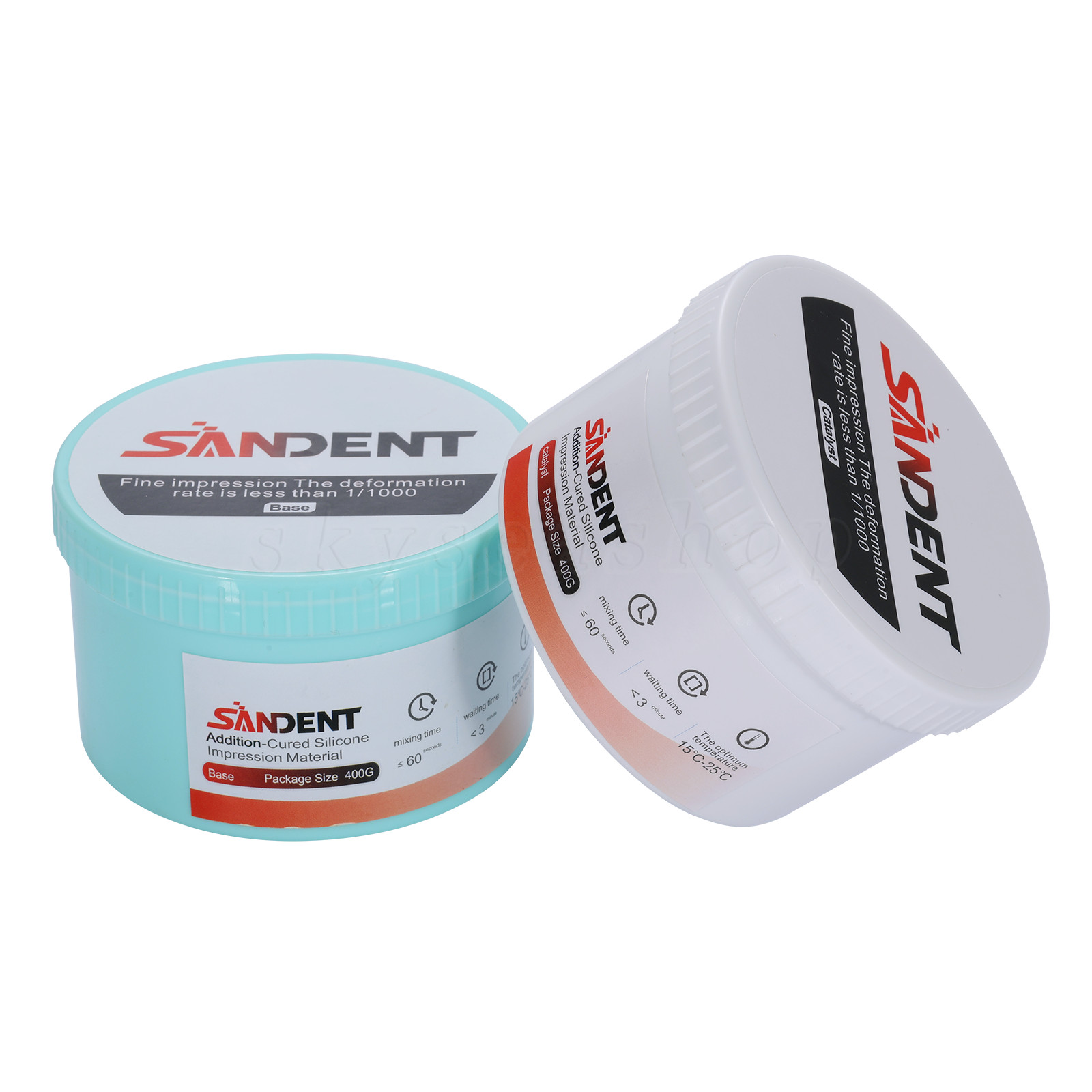 Dental Impression Material Full Set Putty 800g + 50ml Wash