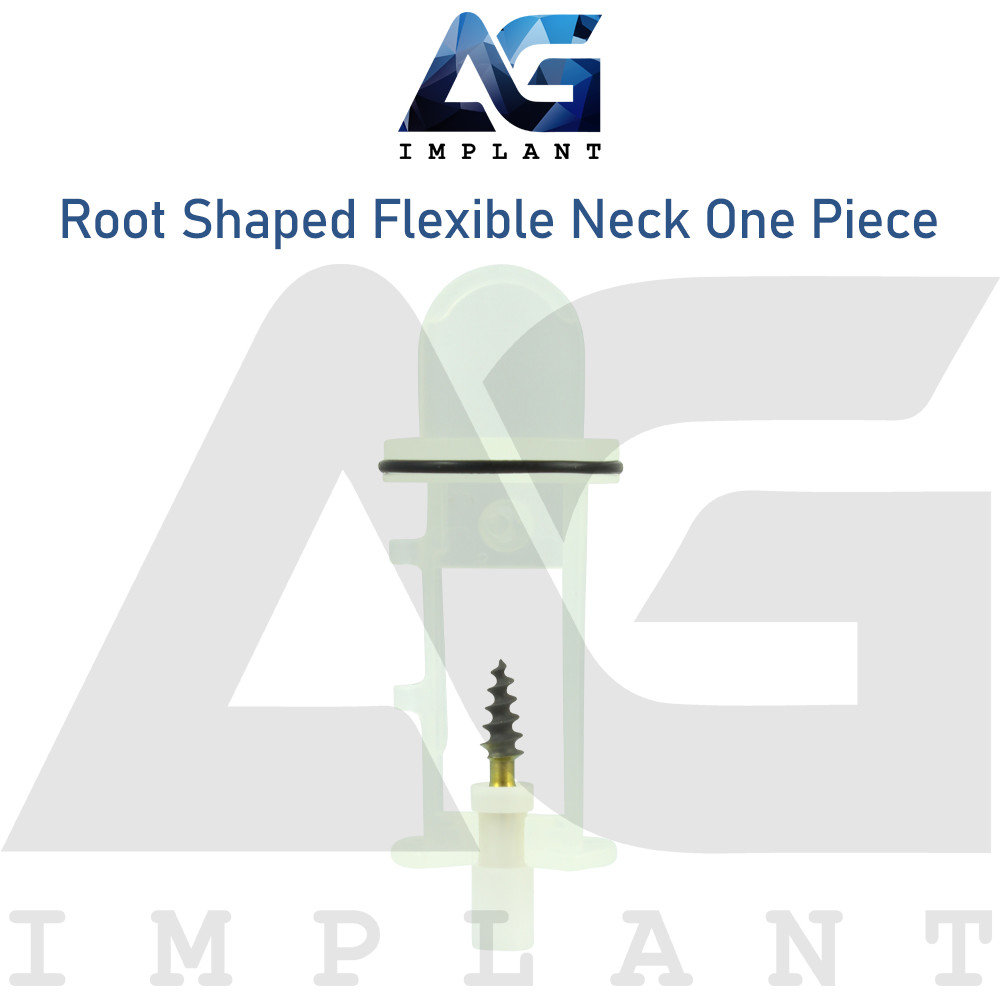 5 Root Shaped Flexible Neck One Piece Fixture System Titanium RBM surface