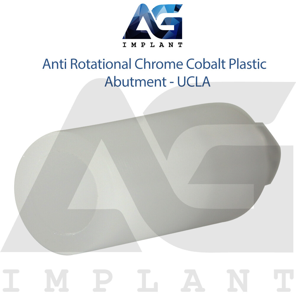 5 Anti Rotational Chrome Cobalt Base Plastic Abutment UCLA Int Hexagon 2.42mm