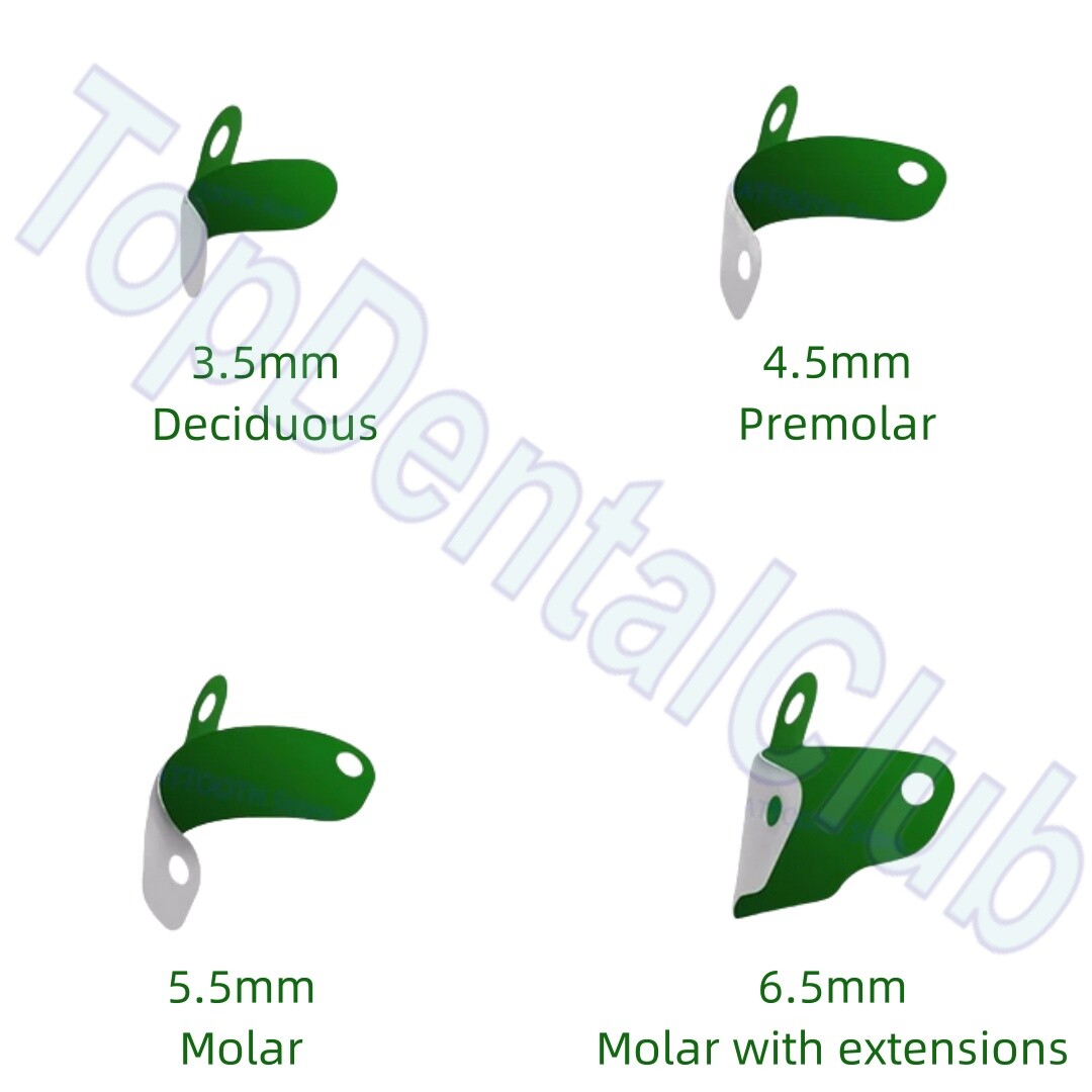 6.5mm Dental Matrix Bands Non-Stick PTFE Coat Sectional Contoured Metal Matrices
