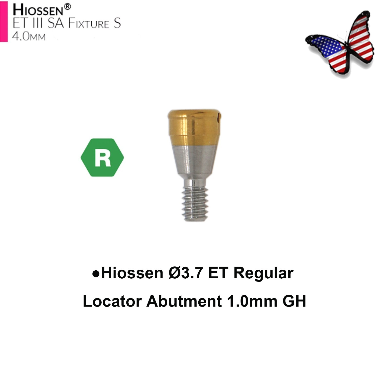 US Dental Locator Abutment Male Caps Kit Fit Hiossen Nobel Zimmer Implant System