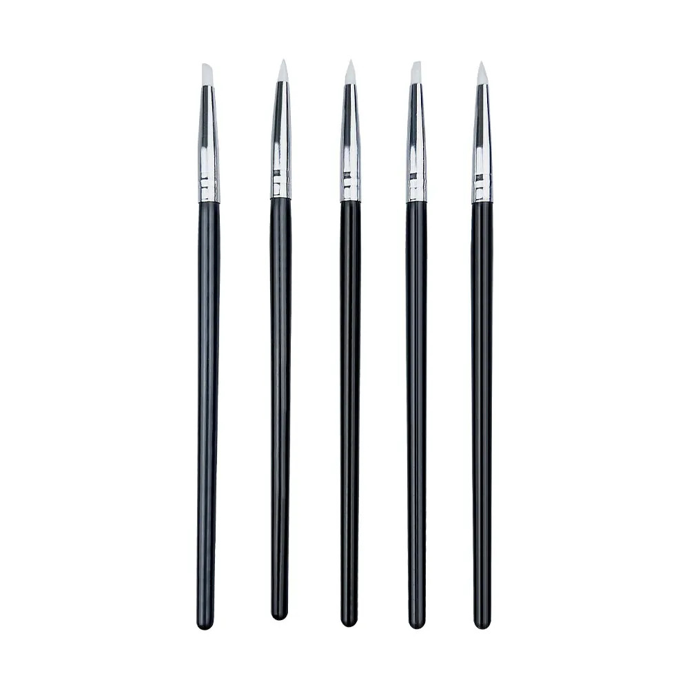 5Pcs Dental Shaping Silicone Tooth Tool Dental Resin Brush Pens for Adhesive Com