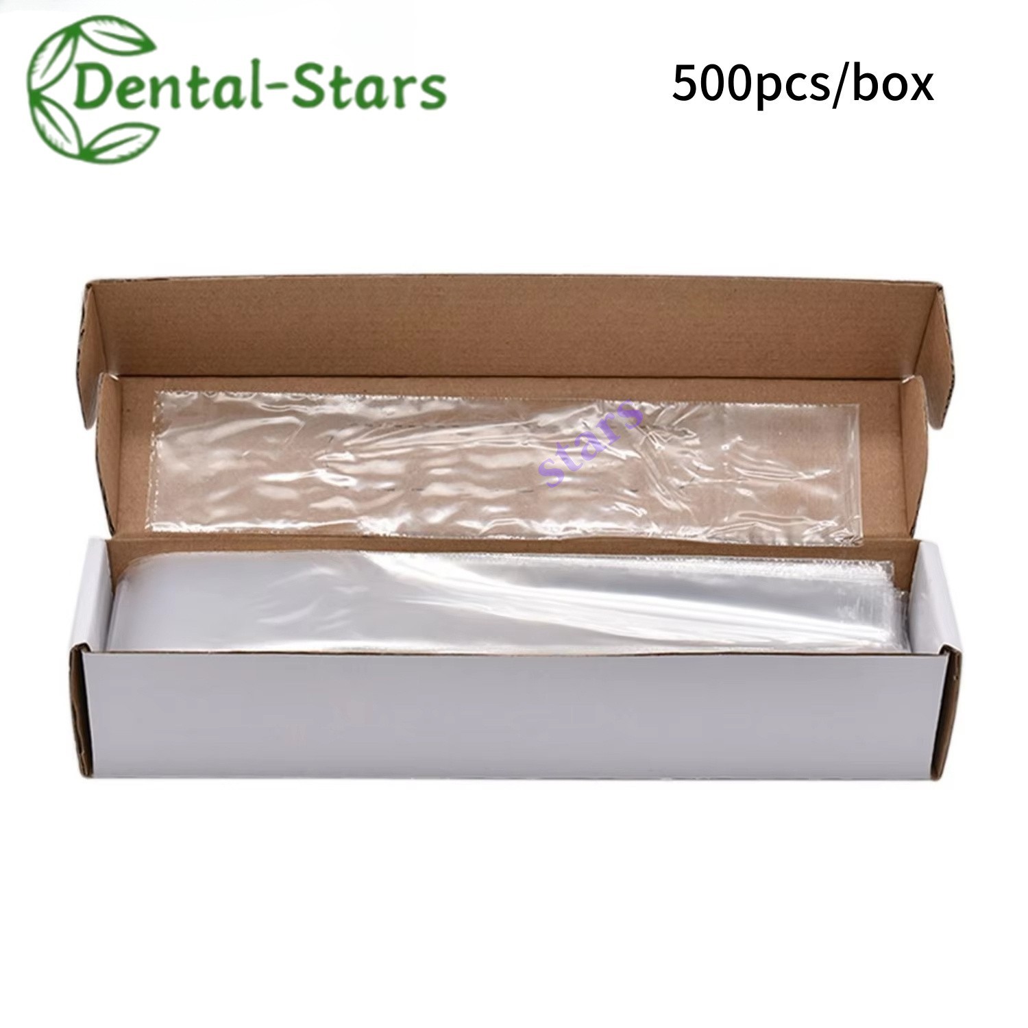 500Pcs Disposable Dental Digital X Ray sensor sleeves Protective Film 4.5 x 20cm
