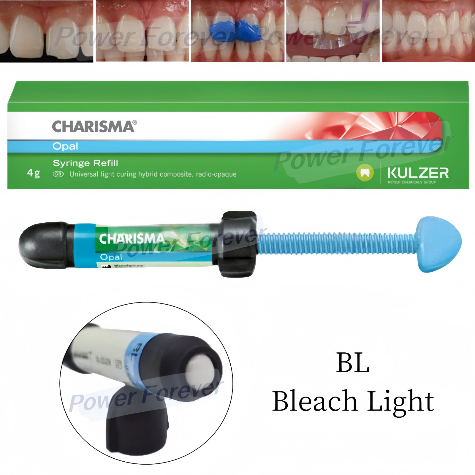 3Sizes Dental KULZER CHARISMA Composite Syringe Light Cure Resin OB/BL/BXL 4g/pc