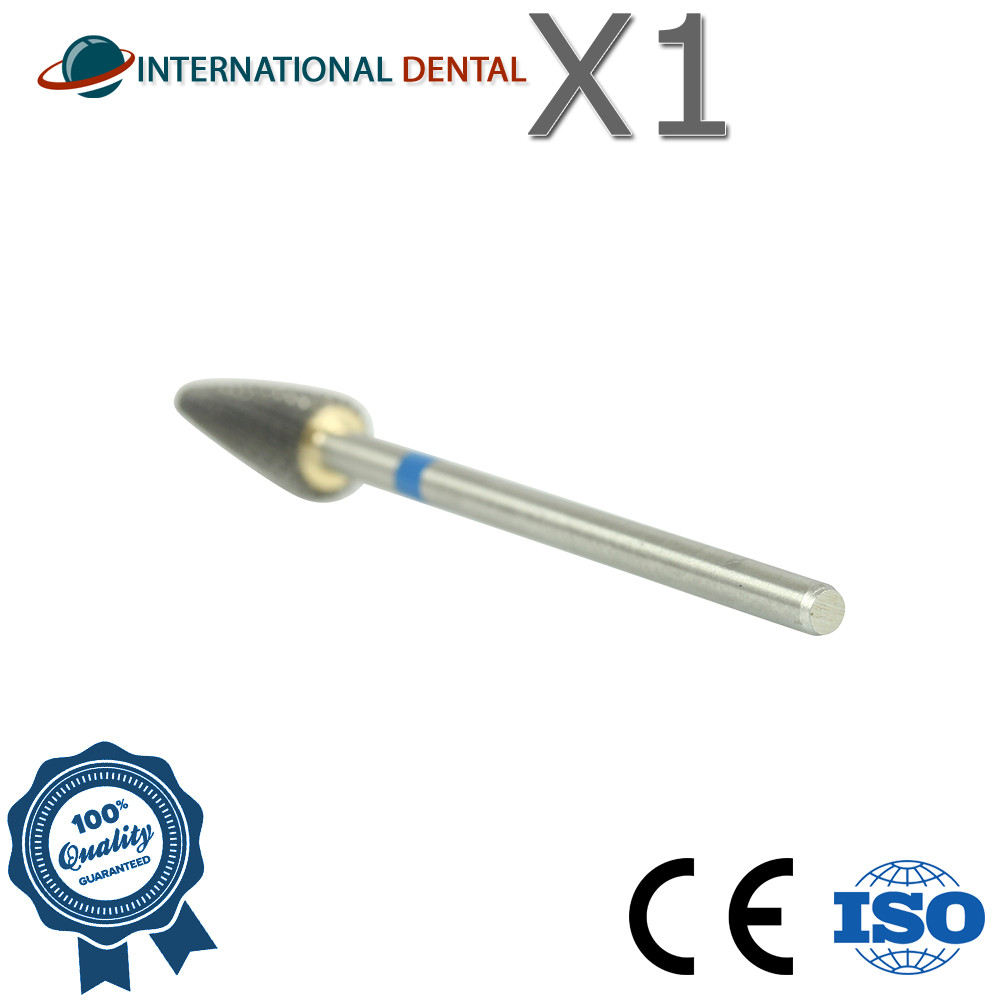 Dental Nail Lab Straight Cut Grinding Carbide Fraser Bur Medium Coarse Grit Ø5.0
