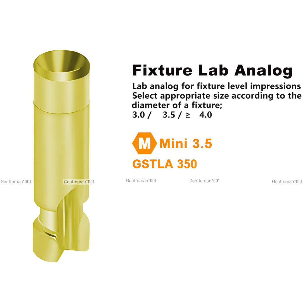 Dental Healing Abutment/Lab Analog Mini Regular Platform Cap Fits Osstem Hiossen