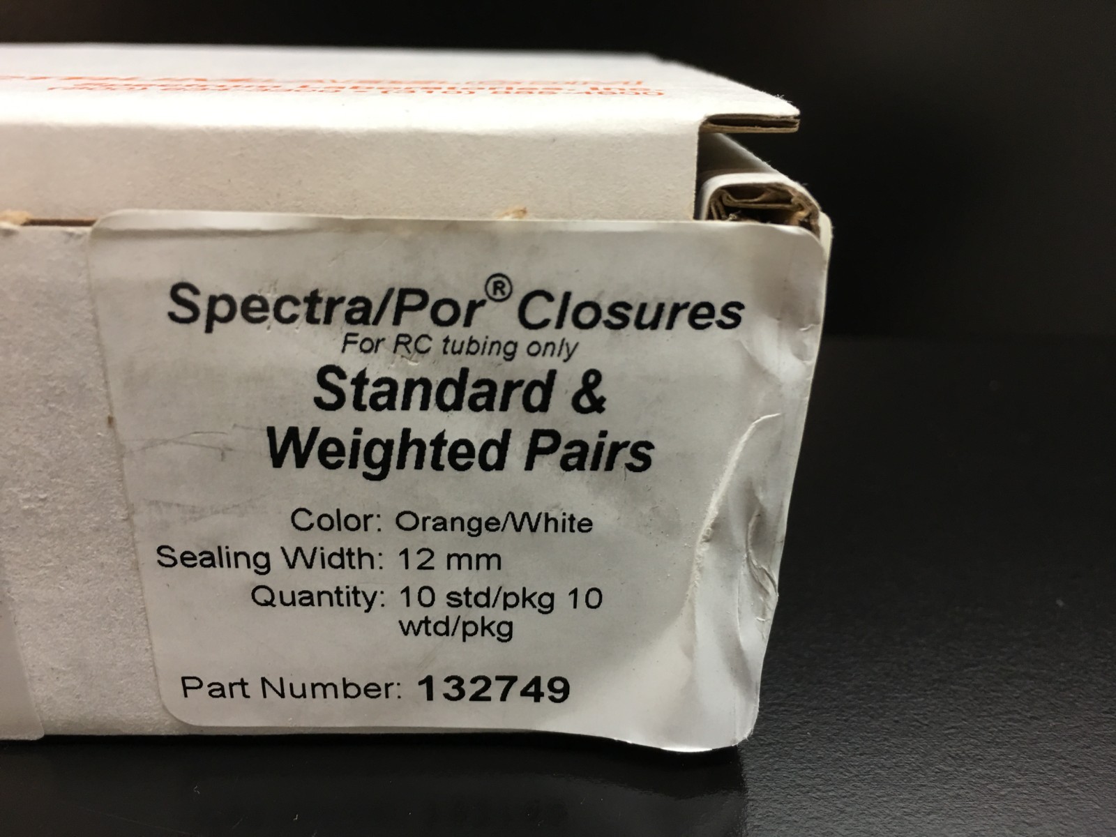 Spectra/Por Cat No 132749 Closures Standard & Weighted Pairs Lot 20 PCS