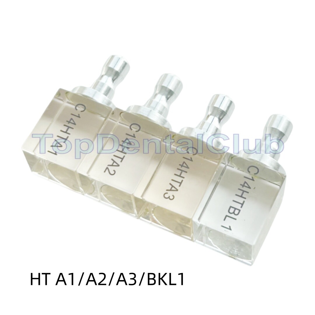 C14 HT Dental Crystal Blocks Glass Ceramic Zirconia Reinforced CEREC Block CAD