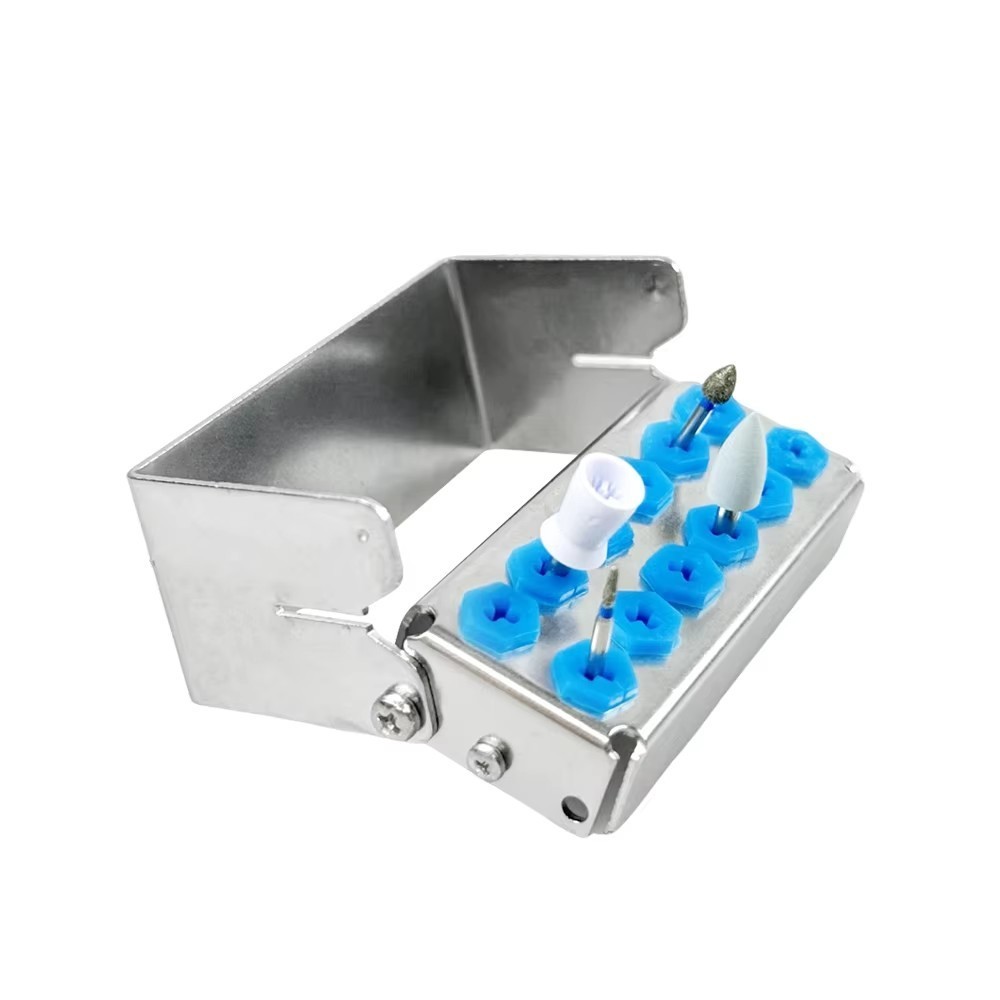 8/12/30 Holes Dental Implant Drill Burs Disinfection Box Organizer Holder Block