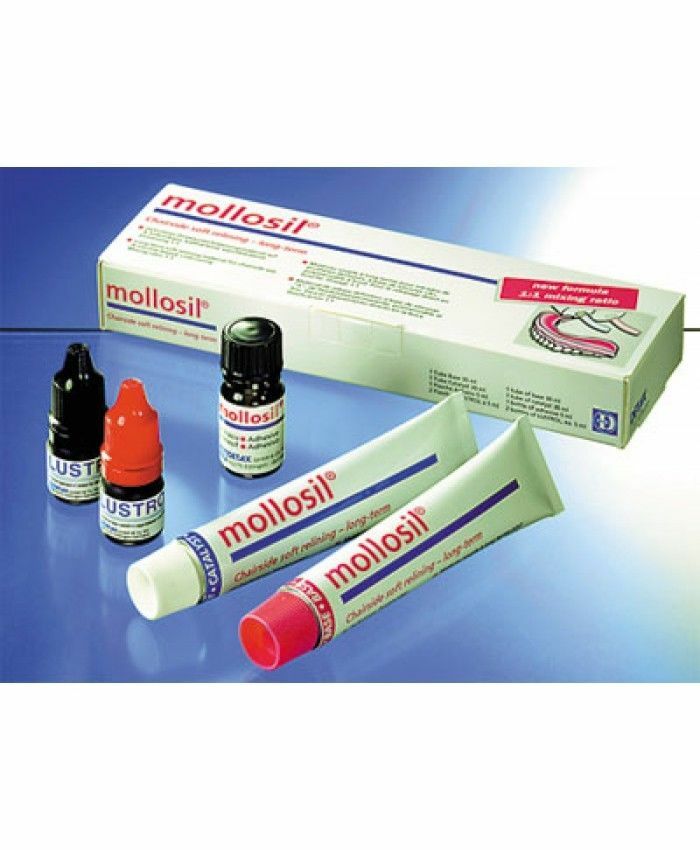 Detax Mollosil Chairside Use Long-Term A-silicone Based Relining Material Kit