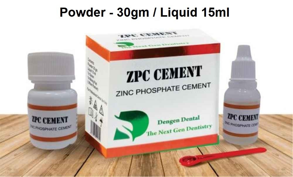 Dental ZPC Zinc Phosphate Cement use for Cementation of Crown Bridges & Inlays