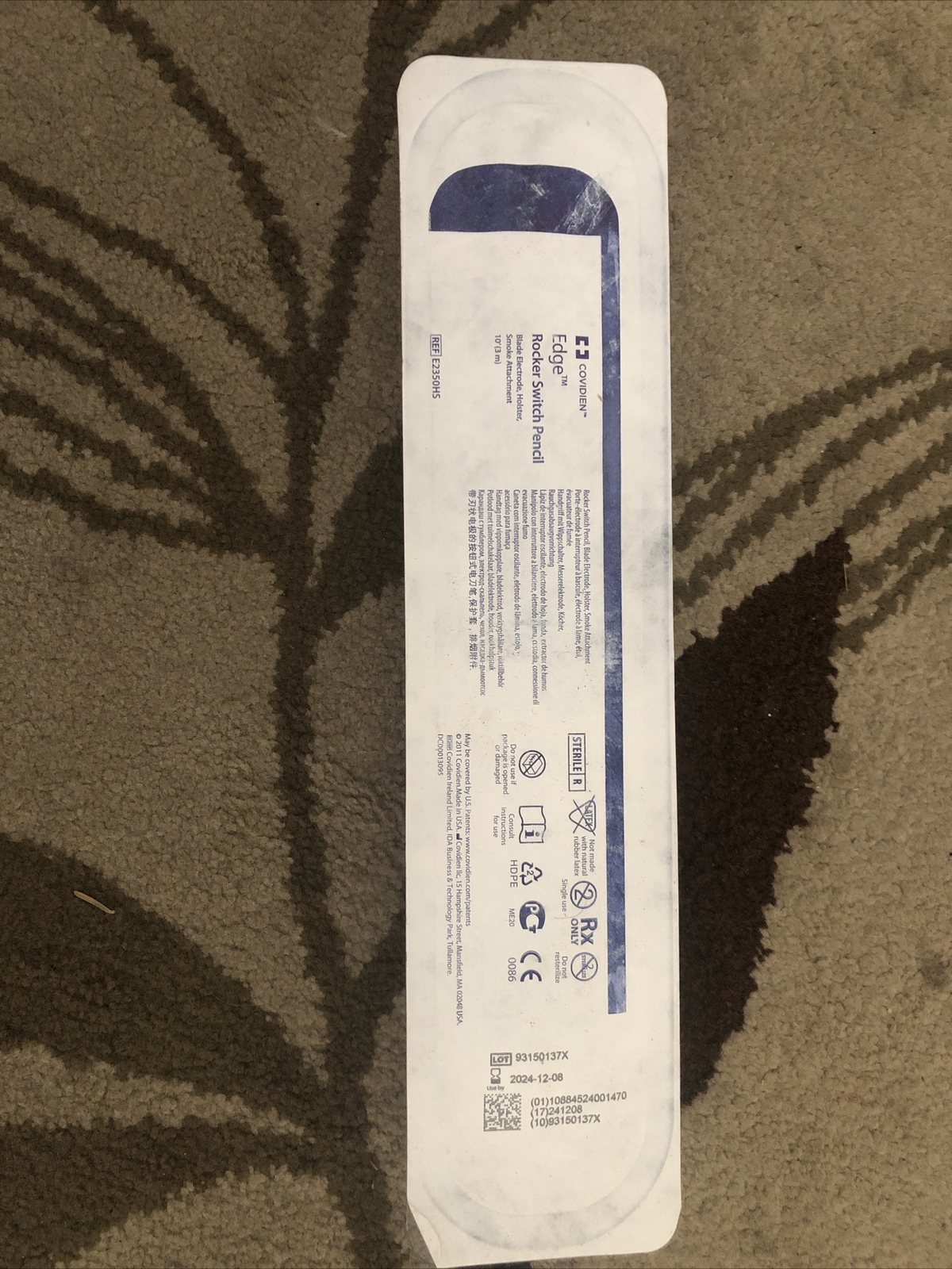Qty:1 – Covidien Edge Rocker Switch Pencil