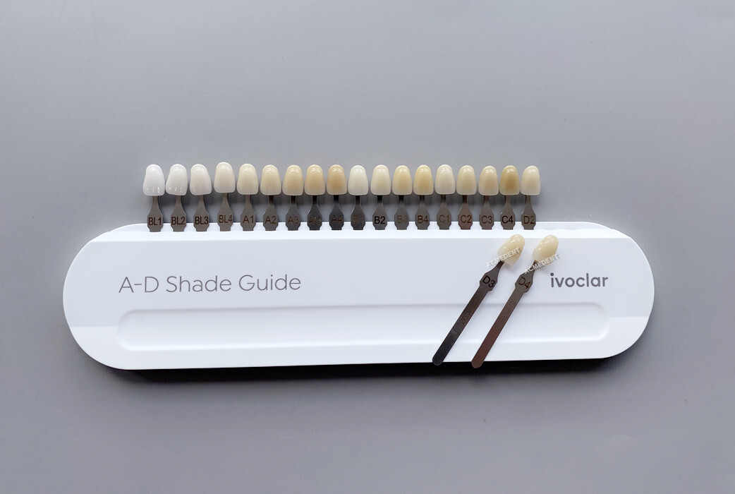 1Set Dental Teeth AD Shade Guide Ivoclar Vivadent Porcelain Material 20Color